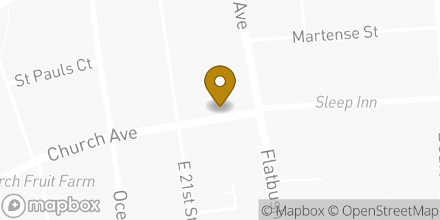 Map showing the location of Target in New York, NY 11226