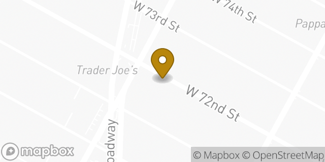 Map showing the location of Dunkin' in New York, NY 10023