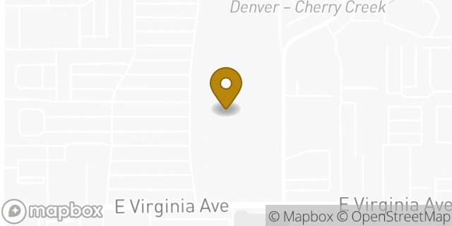 Map showing the location of Target in Glendale, CO 80246