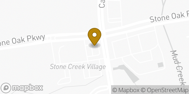 Map showing the location of Starbucks in San Antonio, TX 78258