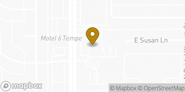 Map showing the location of QuikTrip in Tempe, AZ 85281
