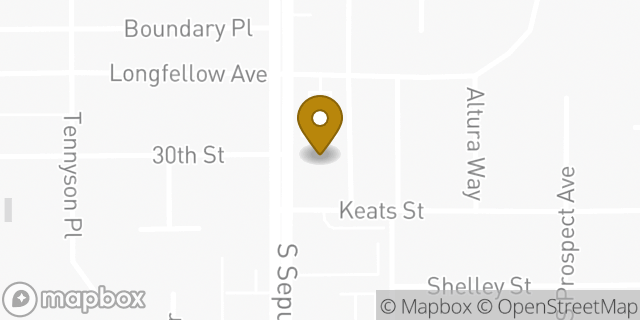 Map showing the location of Kaiser Permanente Manhattan Beach Medical Office in Manhattan Beach, CA 90266