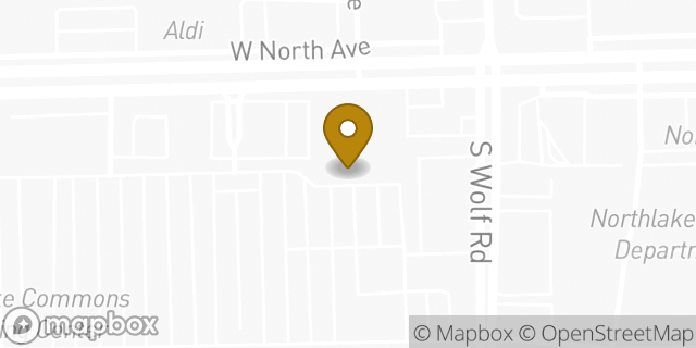Map showing the location of Amazon Locker - Clipper in Melrose Park, IL 60164