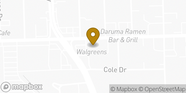 Map showing the location of ATM Walgreens in Baton Rouge, LA