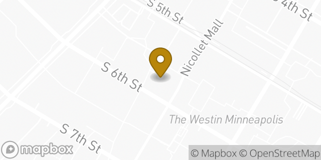 Map showing the location of Chipotle Mexican Grill in Minneapolis, MN 55402