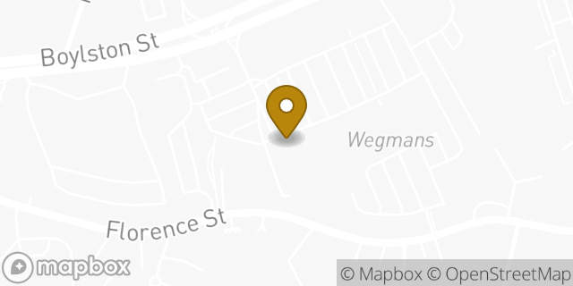 Map showing the location of Starbucks in Chestnut Hill, MA 02467
