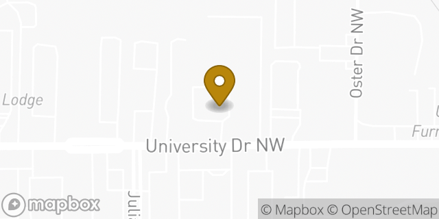 Map showing the location of Budget Car Rental in Huntsville, AL 35816