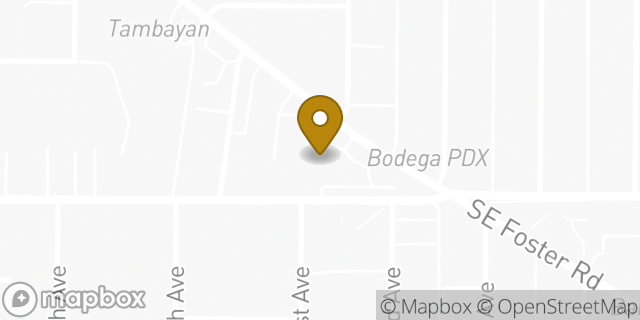 Map showing the location of Amazon Locker - Rebecca in Portland, OR 97206