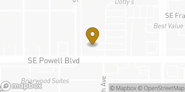 Map showing the location of The UPS Store in Portland, OR 97206
