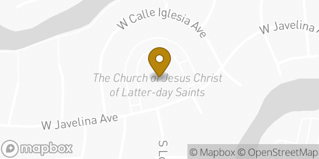 Map showing the location of The Church of Jesus Christ of Latter-day Saints in Mesa, AZ 85202