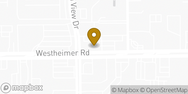 Map showing the location of Chase Bank in Houston, TX 77057