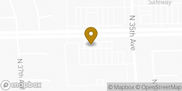 Map showing the location of Starbucks in Phoenix, AZ 85053