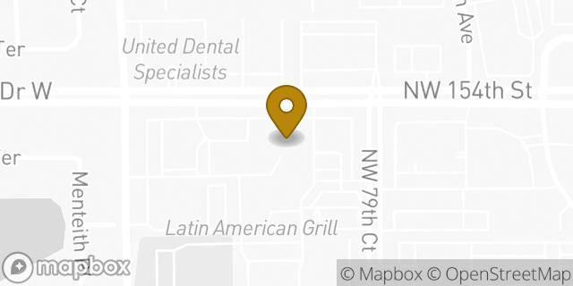 Map showing the location of The UPS Store in Miami Lakes, FL 33016