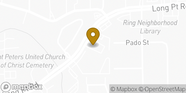 Map showing the location of Whataburger in Houston, TX 77055
