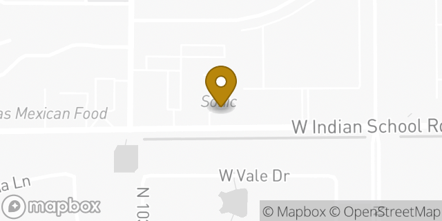 Map showing the location of Sonic Drive In in Phoenix, AZ 85037