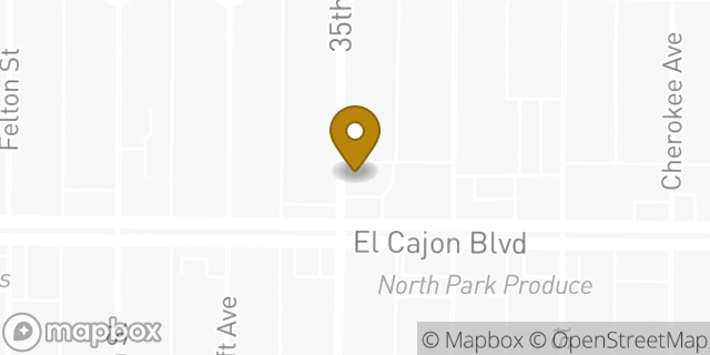 Map showing the location of Amazon Locker - Spec in San Diego, CA 92104