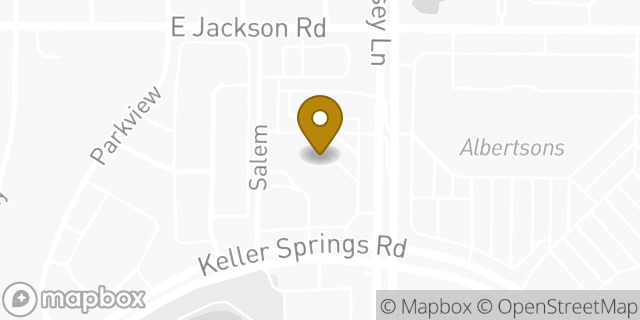 Map showing the location of The UPS Store in Carrollton, TX 75006