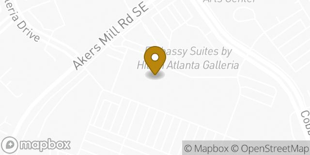 Map showing the location of FedEx ShipSite in Atlanta, GA 30339