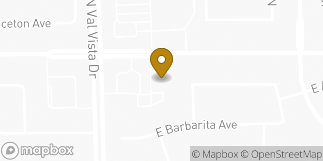 Map showing the location of Banner Health in Gilbert, AZ 85234