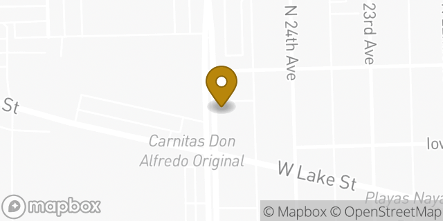 Map showing the location of Amazon Locker - Adrasto in Melrose Park, IL 60160
