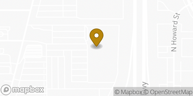 Map showing the location of Penske Truck Rental in Fresno, CA 93720
