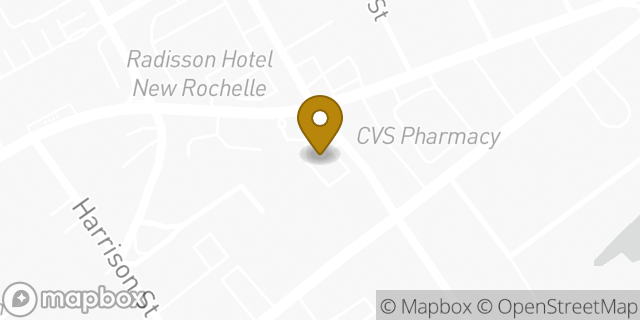 Map showing the location of Starbucks in New Rochelle, NY 10801