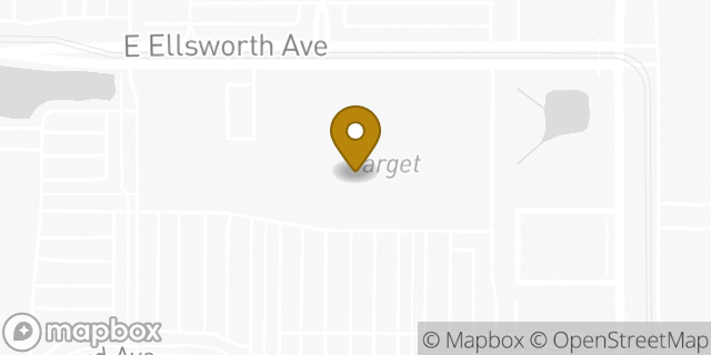 Map showing the location of Starbucks in Aurora, CO 80012