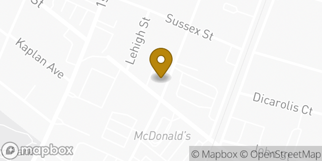 Map showing the location of 7-Eleven in Hackensack, NJ 07601