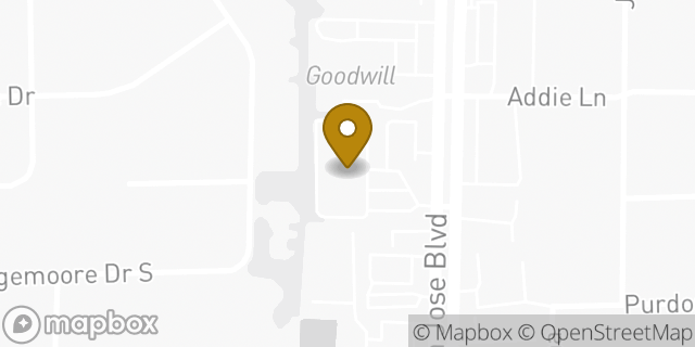 Map showing the location of Avis Car Rental in Jacksonville, FL 32223