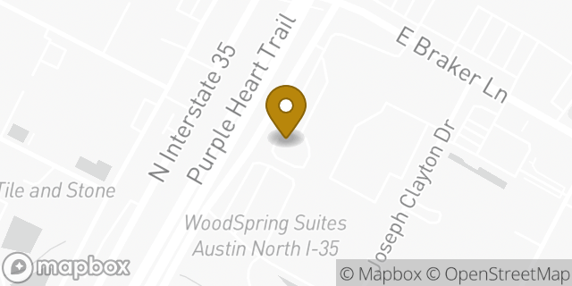 Map showing the location of Whataburger in Austin, TX 78753