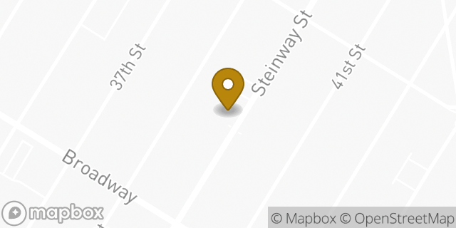 Map showing the location of Starbucks in Astoria, NY 11103