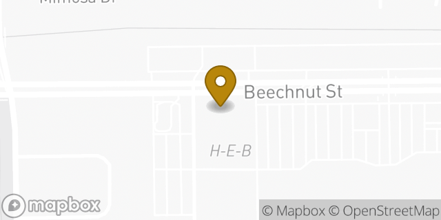Map showing the location of H-E-B in Houston, TX 77096