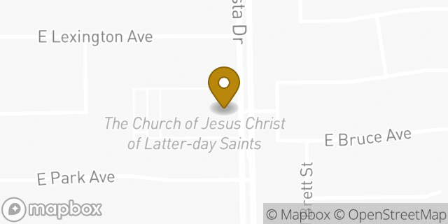 Map showing the location of The Church of Jesus Christ of Latter-day Saints in Gilbert, AZ 85234