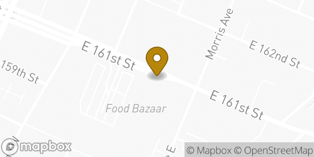 Map showing the location of Chipotle Mexican Grill in New York, NY 10451