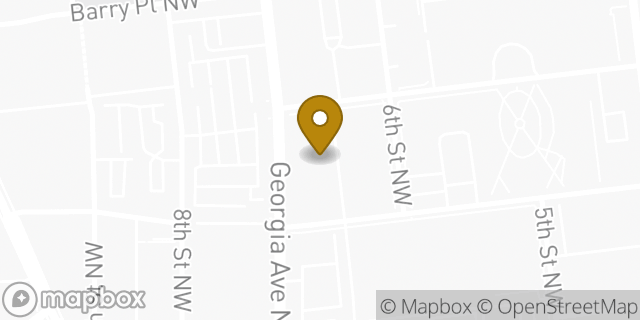 Map showing the location of Chase Bank in Washington, DC 20059