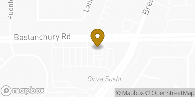 Map showing the location of Amazon Locker - Adjective in Fullerton, CA 92835