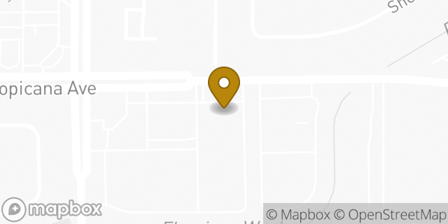Map showing the location of Dunkin' in Las Vegas, NV 89103