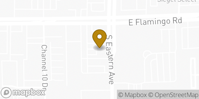 Map showing the location of Dunkin Donuts in Las Vegas, NV 89119