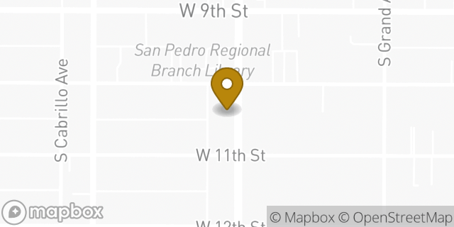 Map showing the location of Baskin-Robbins in San Pedro, CA 90731