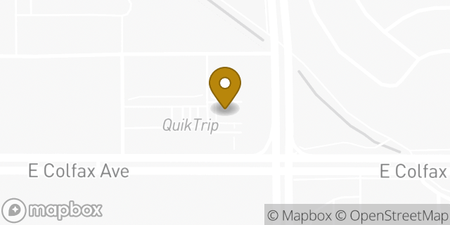 Map showing the location of Amazon Locker - Zuber in Aurora, CO 80011