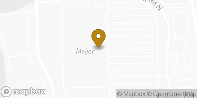 Map showing the location of Meijer in Fort Wayne, IN 46818
