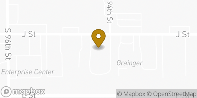 Map showing the location of Penske Truck Rental in Omaha, NE 68127