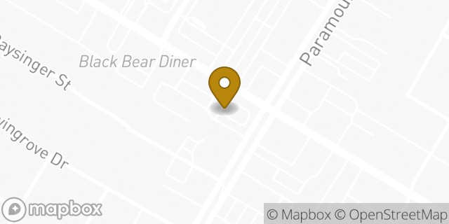 Map showing the location of Starbucks in Downey, CA 90240