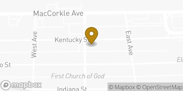 Map showing the location of 7-Eleven in South Charleston, WV 25309