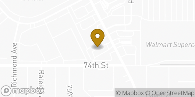 Map showing the location of Sonic Drive In in Lubbock, TX 79424