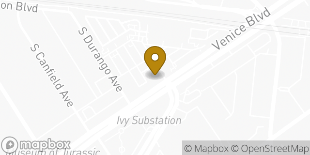 Map showing the location of ATM CVS in Los Angeles, CA