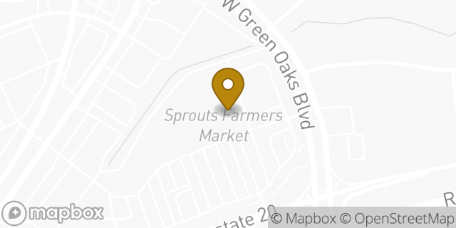 Map showing the location of Sprouts Farmers Market in Arlington, TX 76017