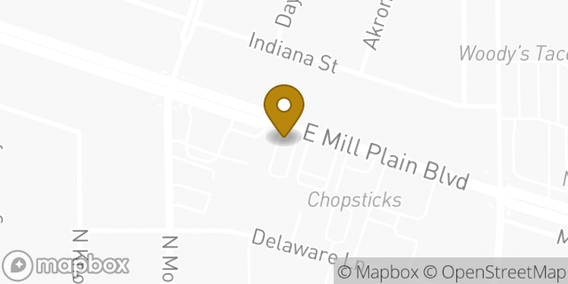 Map showing the location of Enterprise Rent-A-Car in Vancouver, WA 98664