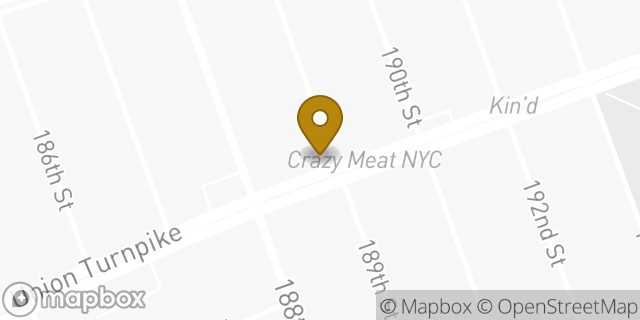 Map showing the location of Dunkin' in Fresh Meadows, NY 11366