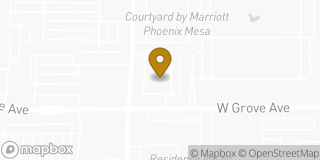 Map showing the location of La Quinta Inn and Suites by Wyndham Phoenix Mesa West in Mesa, AZ 85210
